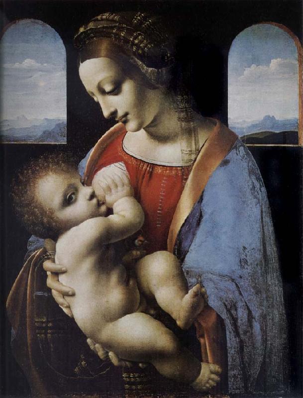 LEONARDO da Vinci Madonna and Child France oil painting art